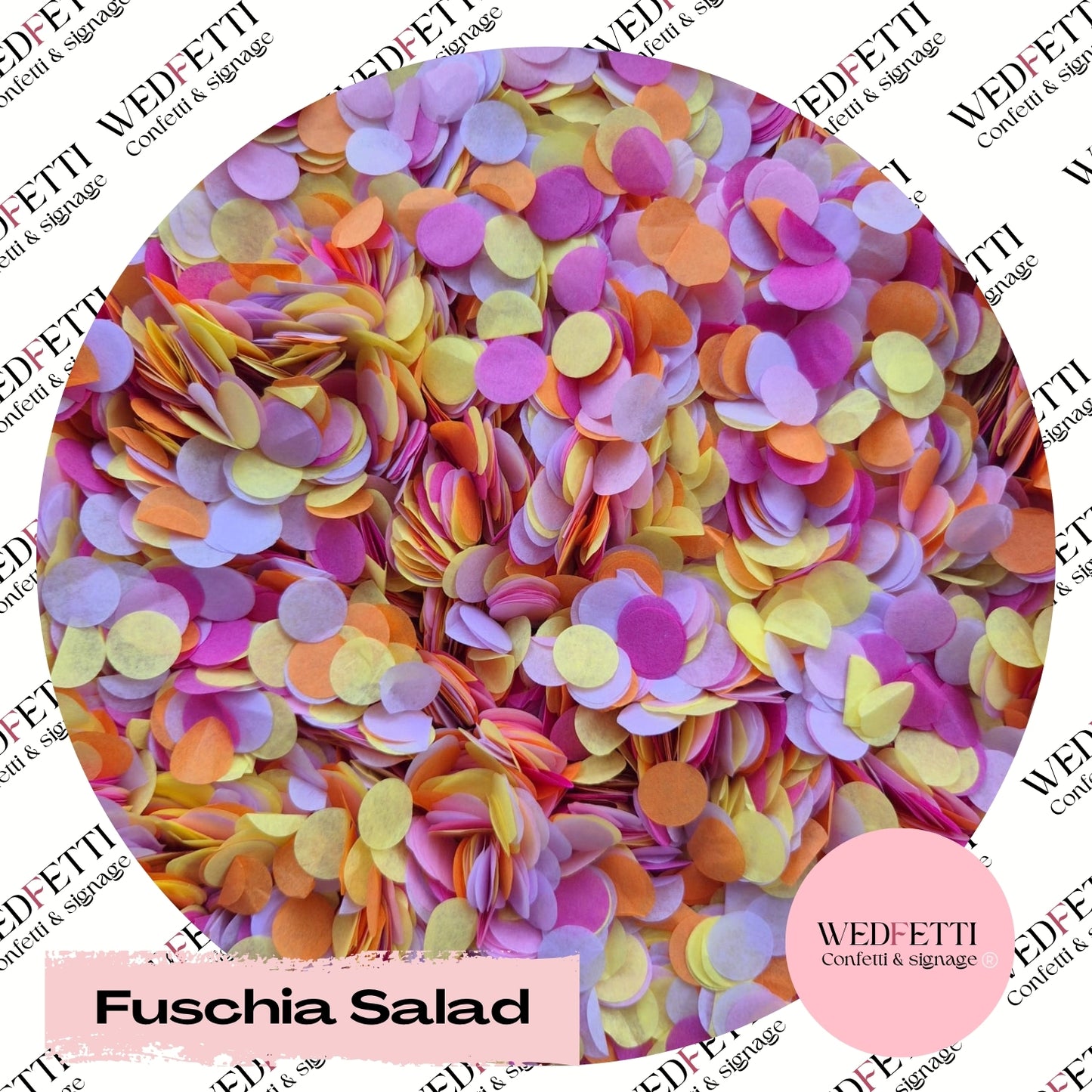 Slow falling paper Confetti - Fuschia Salad