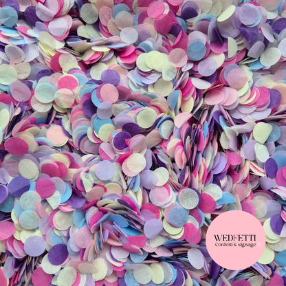 Slow falling paper Confetti - Bubble Party Mix