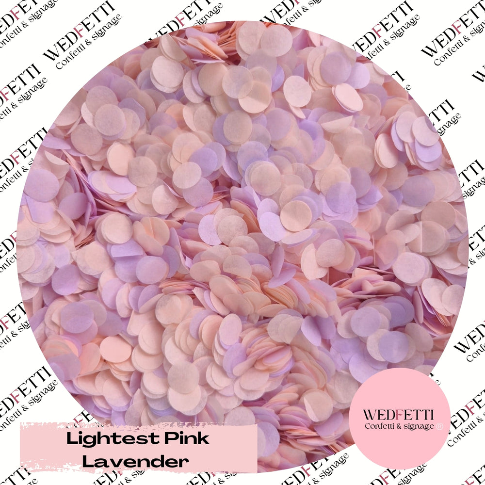 Slow falling paper Confetti - Lightest Pink Lavender