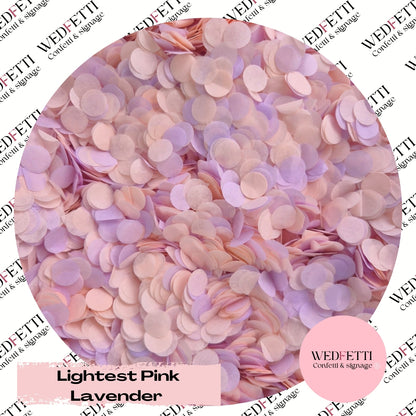 Slow falling paper Confetti - Lightest Pink Lavender