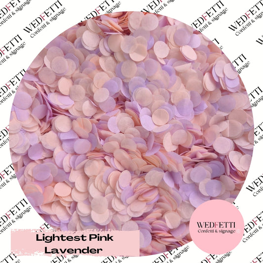 Slow falling paper Confetti - Lightest Pink Lavender
