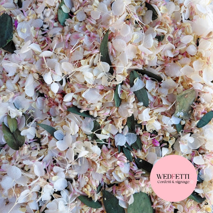 Petals - Fragrant Mix snow petal hydrangea, Globosa, Jasmine petals Eucalyptus