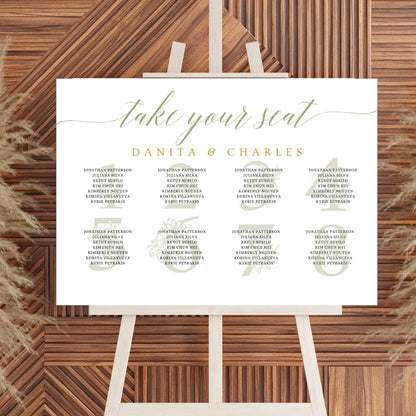 Seating plan WedFetti