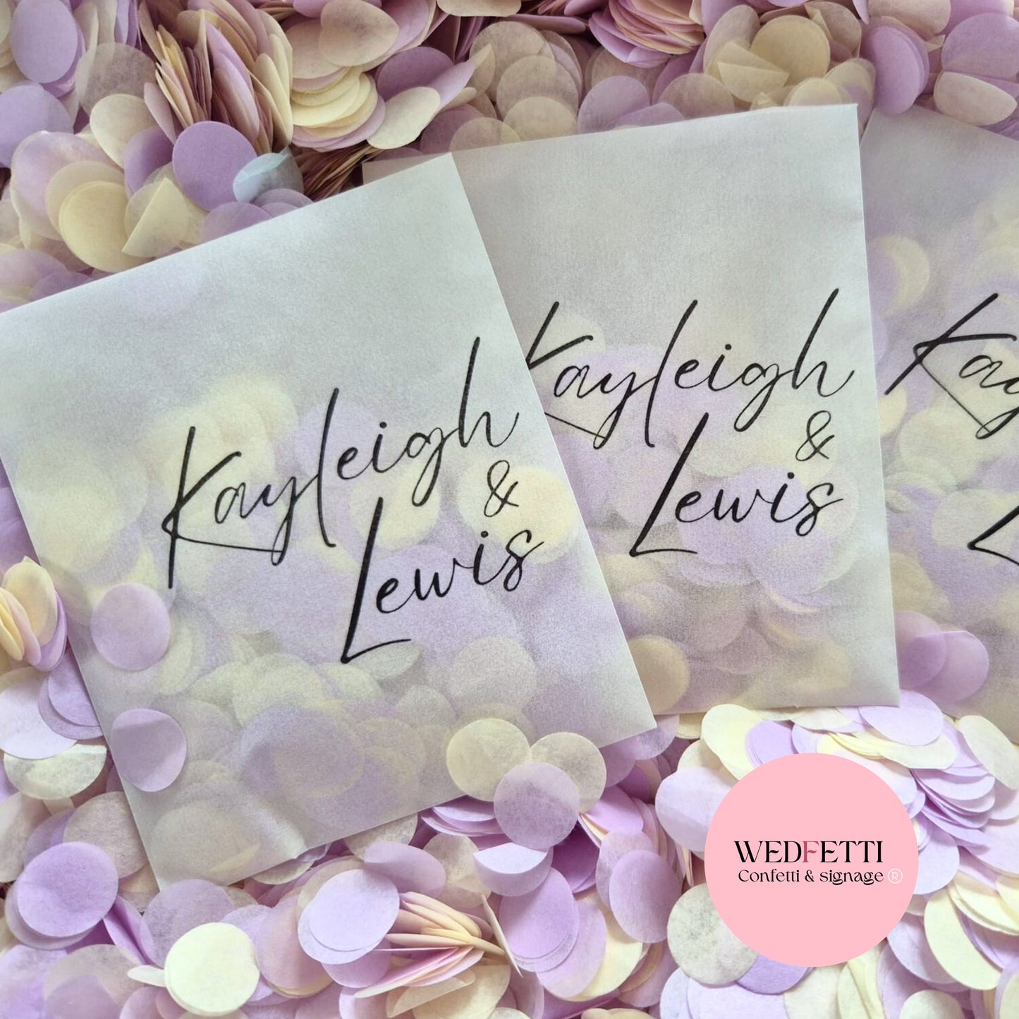 Pure White FlutterFly Petal Confetti