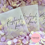 Pure White FlutterFly Petal Confetti