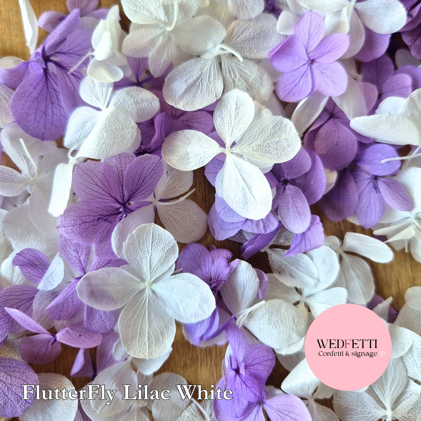 FlutterFly Petals - Lilac White