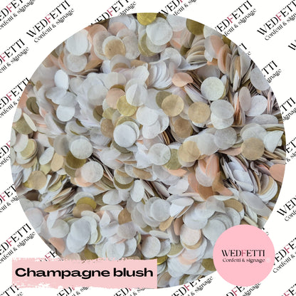 Slow falling paper Confetti - Champagne Blush