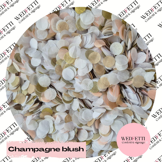 Slow falling paper Confetti - Champagne Blush