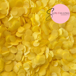 Slow falling paper Confetti - Yellow