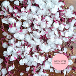 Snow Petal Confetti® - Snow Petals - White & Burgundy CF