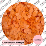 Slow falling paper Confetti - October Orange