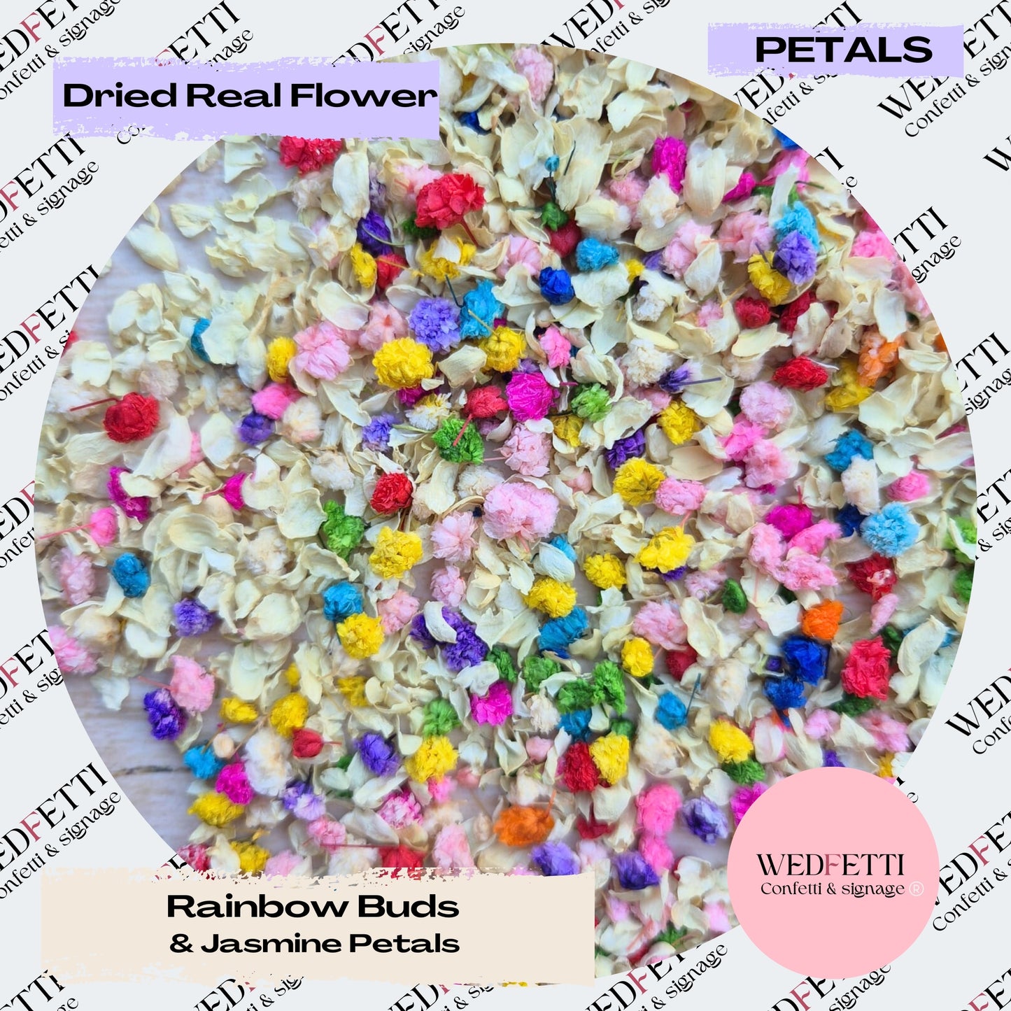 Rainbow Buds® & Jasmine petals Confetti mix