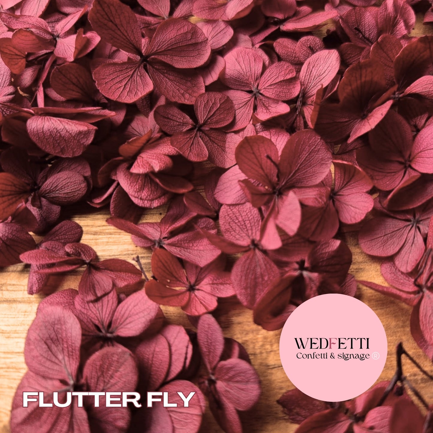 FlutterFly® Petal Confetti - Burgundy