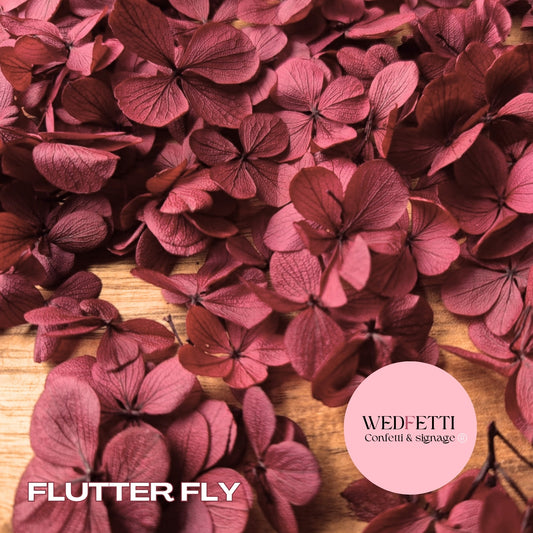 FlutterFly® Petal Confetti - Burgundy
