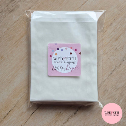 Biodegradable Confetti packets - Plain & B&W (Confetti purchased separately)