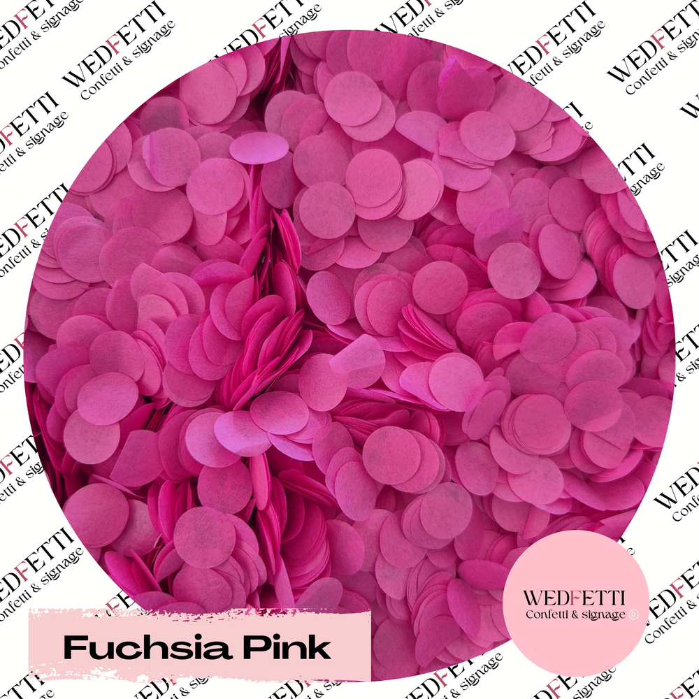 Slow falling paper Confetti - Fuchsia Pink