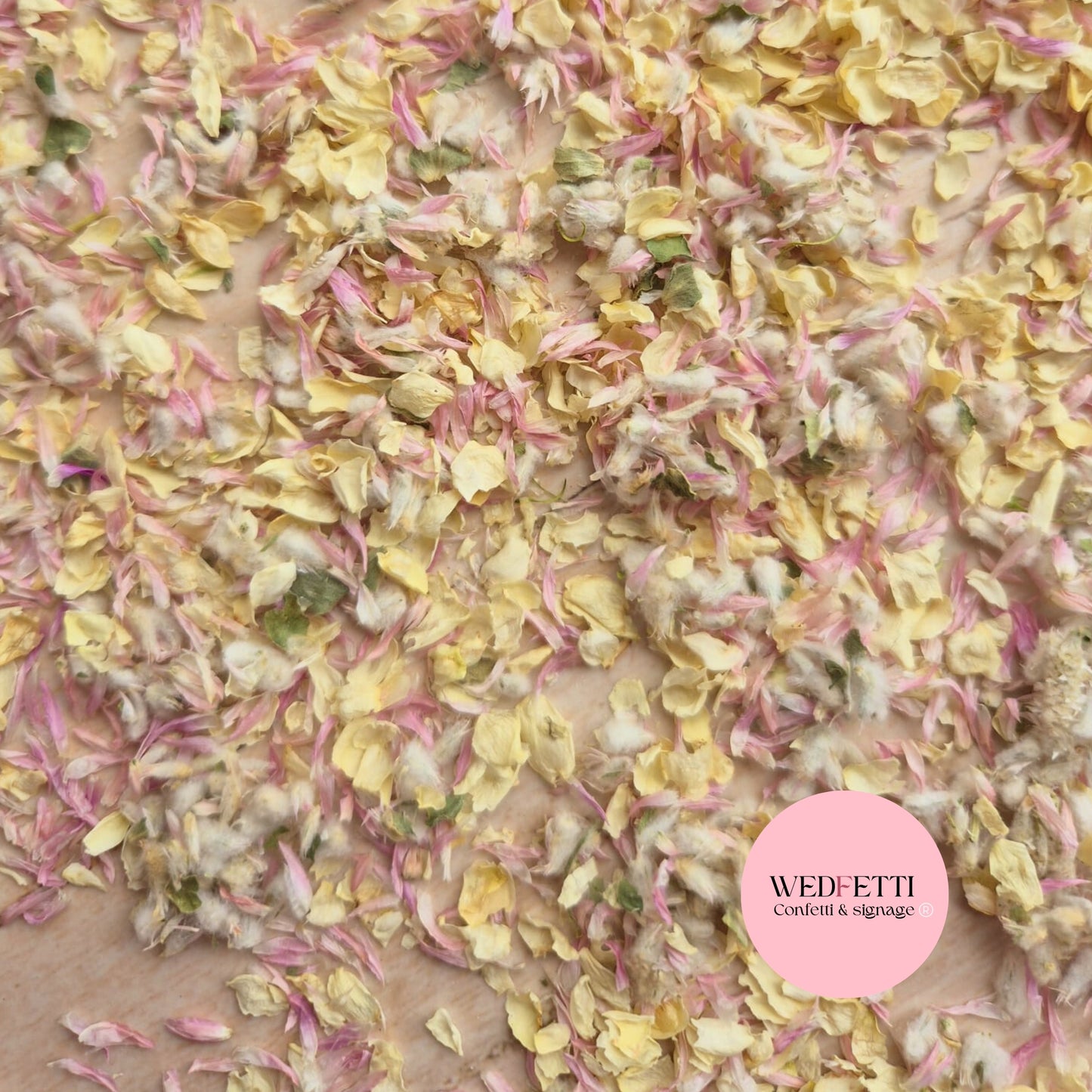 Petal Confetti Pink Globosa mix and jasmine petals