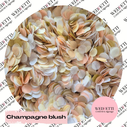 Slow falling paper Confetti - Champagne Blush
