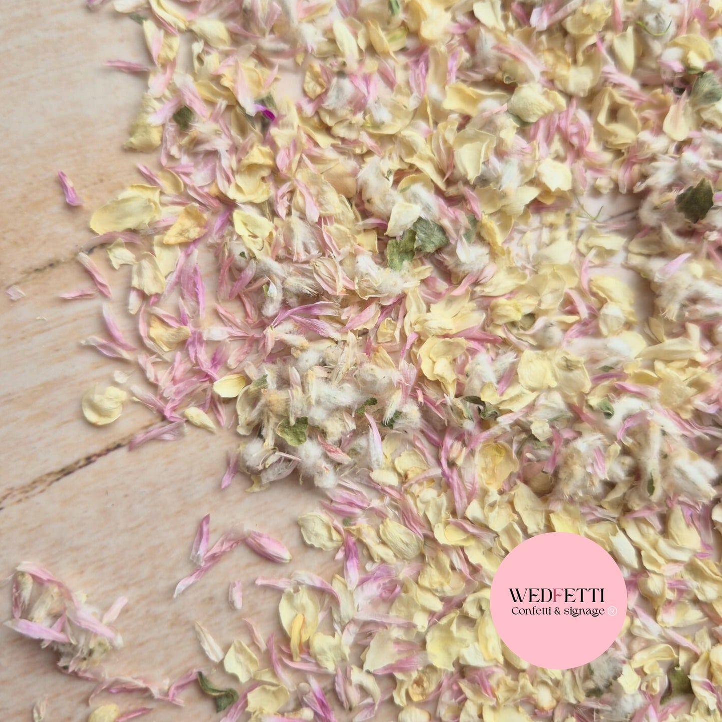 Petal Confetti Pink Globosa mix and jasmine petals