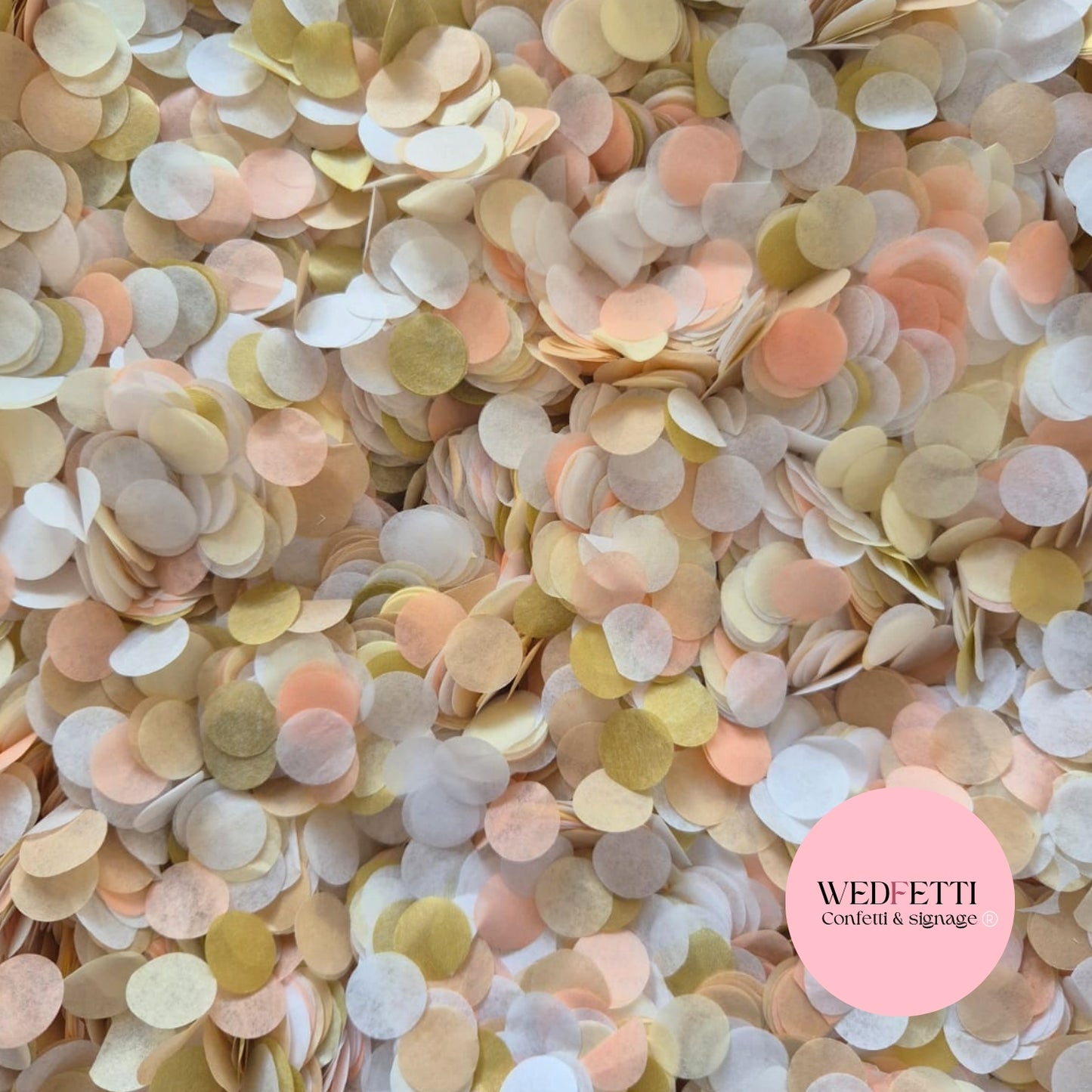 Slow falling paper Confetti - Champagne Blush