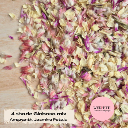 Petal Confetti 4 shades Globosa mix