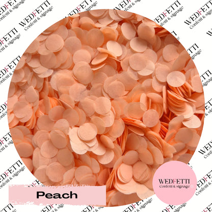 Slow falling paper Confetti - Peach