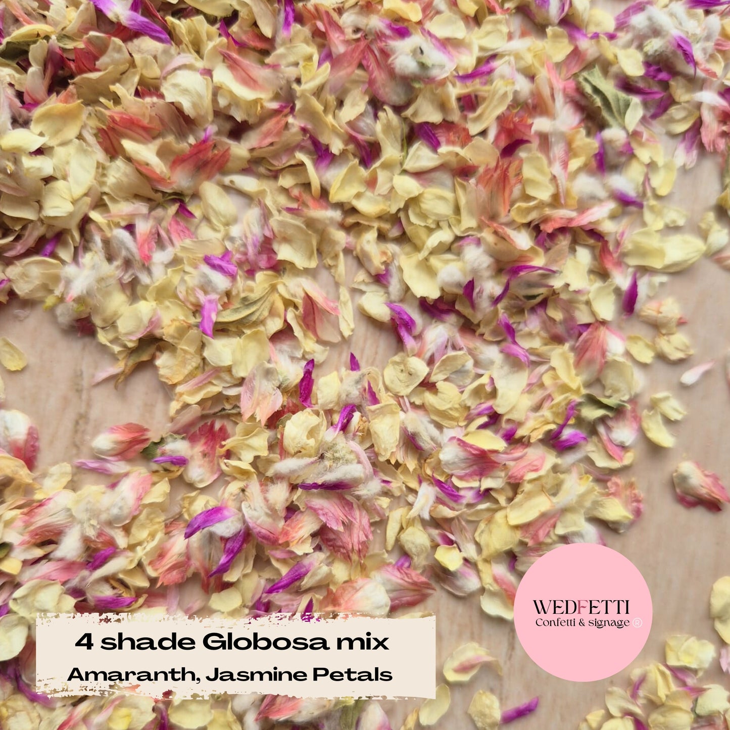 Petal Confetti 4 shades Globosa mix