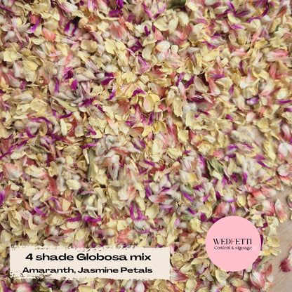 Petal Confetti 4 shades Globosa mix