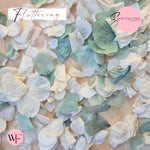 Petal Confetti hydrangea - Turquoise White