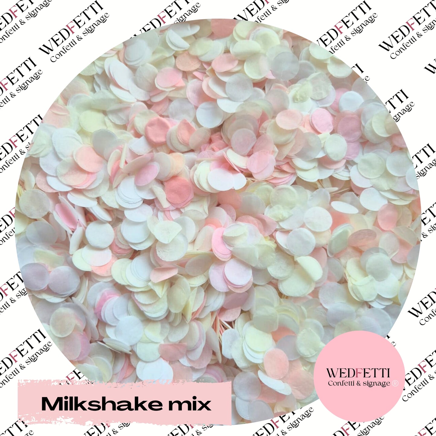 Slow falling paper Confetti - Milkshake Mix
