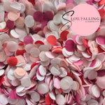 Slow falling paper Confetti - Pinks & Red