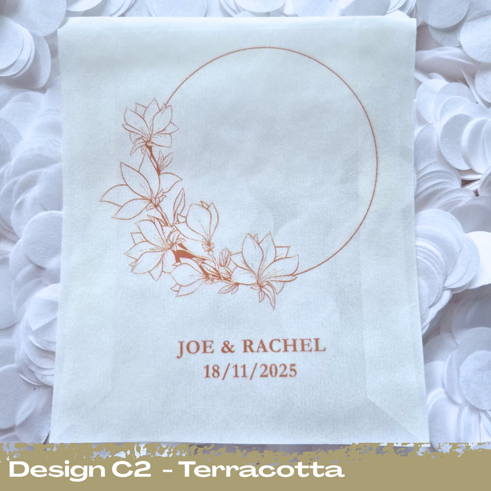 Confetti Packets Biodegradable - C2 Terracotta