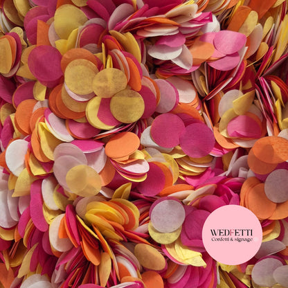 Circles Large 2.5cm Biodegradable - Fruit Salad Yellow