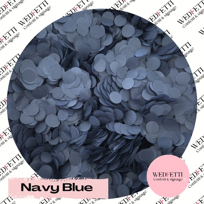 Slow falling paper Confetti - Navy Blue