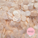Shimmer Pearl Peach - 1.5cm Biodegradable Circles