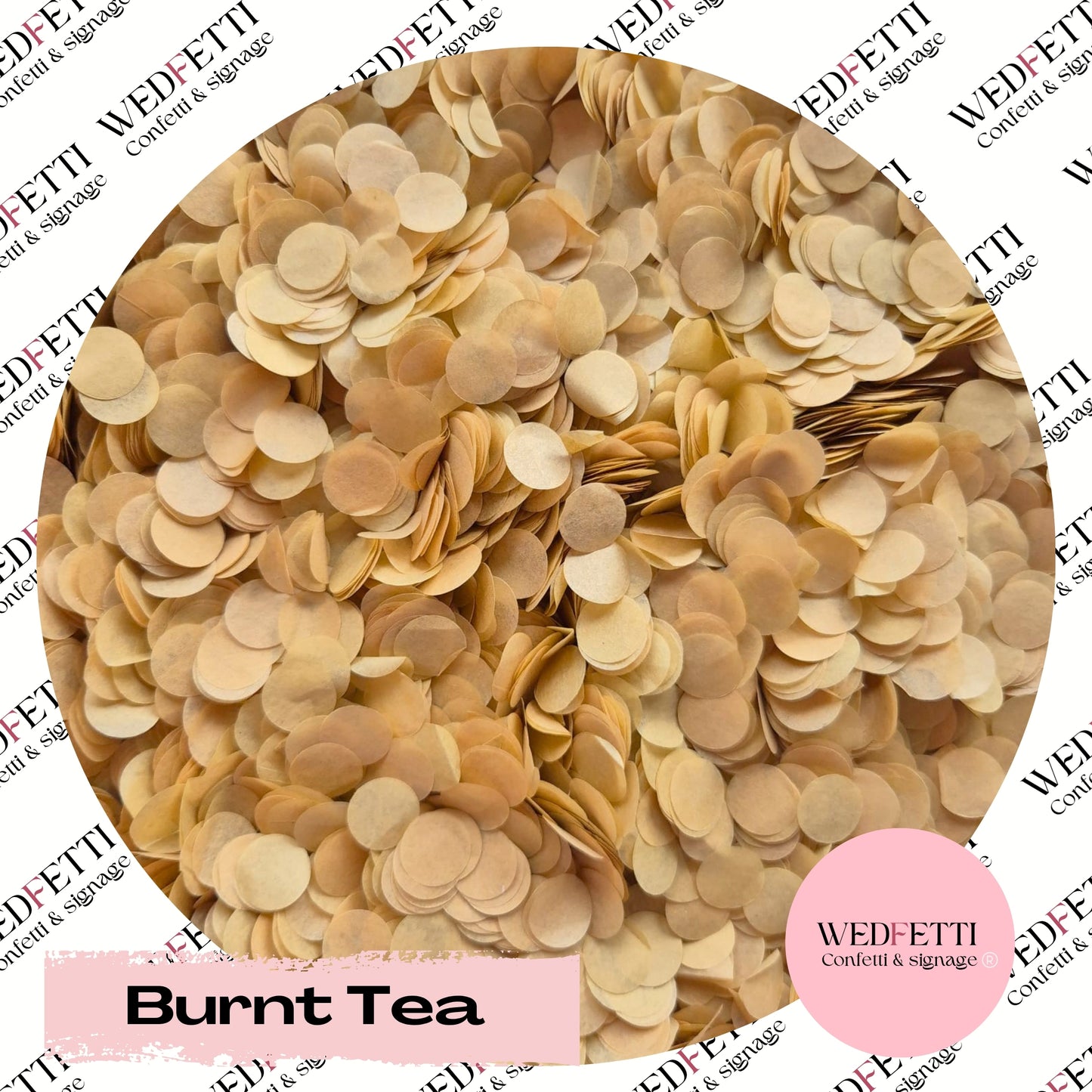 Slow falling paper Confetti - Burnt Tea