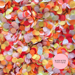 Slow falling paper Confetti - Dragon Fruits Lime BBlue