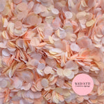 Slow falling paper Confetti - Lightest Pink Peach Ivory white