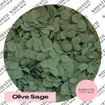 Slow falling paper Confetti - Olive Sage