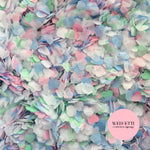 Paper Confetti hearts 1.5cm - Dusty Blue Rose Mint White
