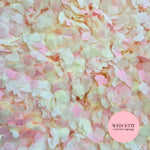 Paper Confetti hearts 1.5cm - Baby Pink Light Ivory