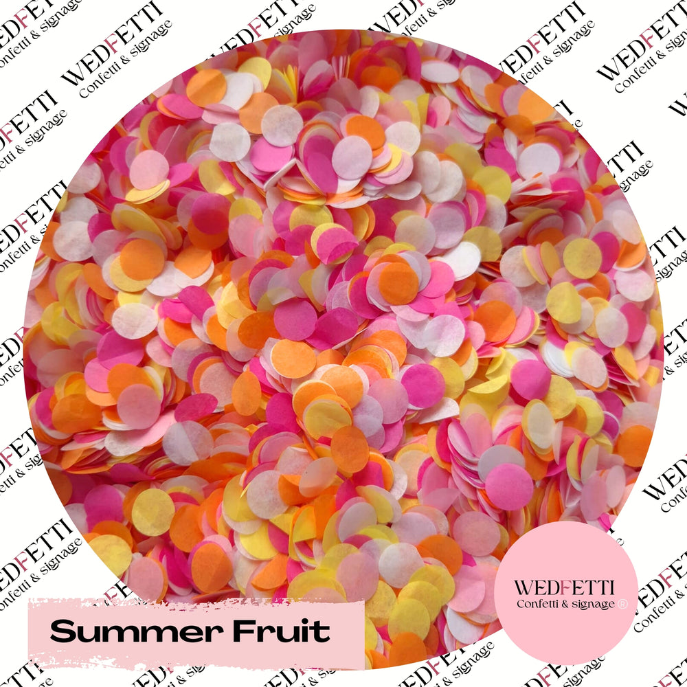 Slow falling paper Confetti - Summer Fruit
