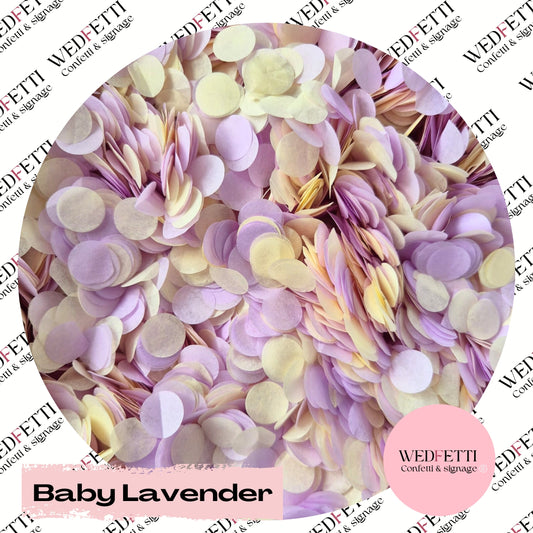 Slow falling paper Confetti - Baby Lavender