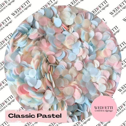 Slow falling paper Confetti - Classic Pastel