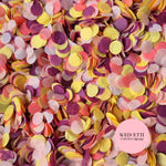 Slow falling paper Confetti - Plum Fruit mix