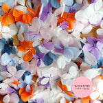 FlutterFly® Petal Confetti - Pink Blue White Dusty Blue purple orange