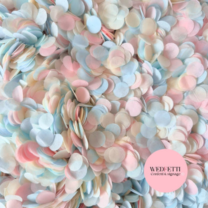 Slow falling paper Confetti - Classic Pastel