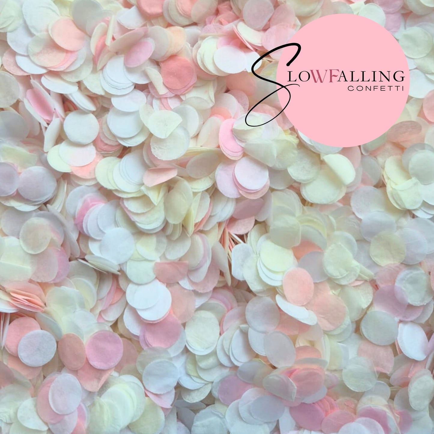 Slow falling paper Confetti - Milkshake Mix