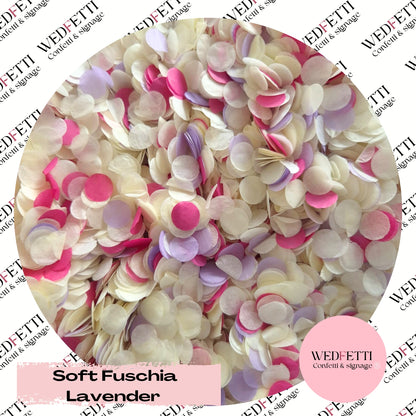 Slow falling paper Confetti - Soft Fuschia Lavender