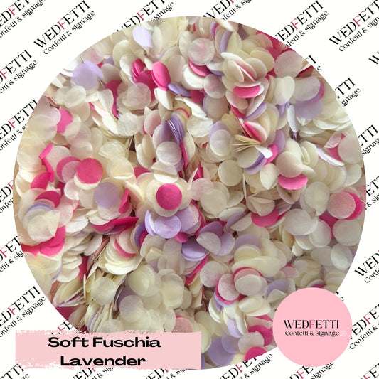 Slow falling paper Confetti - Soft Fuschia Lavender